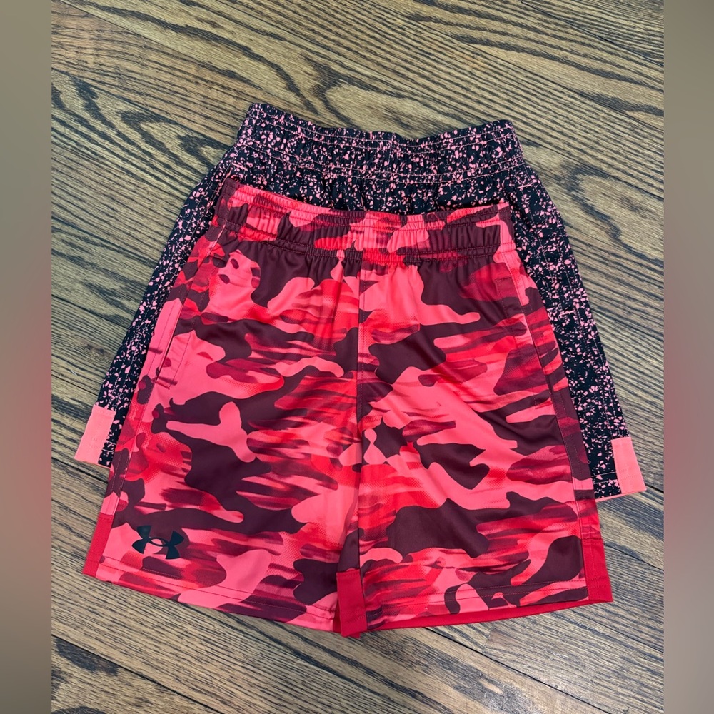 Bundle of 2 Pairs of Boys Under Armour Shorts